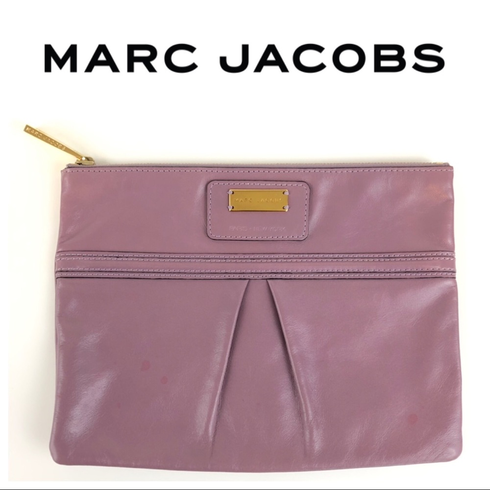 Marc Jacobs Large Flat Zip Case Clutch Handbag